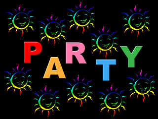 Image showing Joy Party Represents Celebrations Happiness And Positive