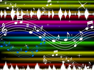Image showing Music Background Means Pop Rock And Singing \r
