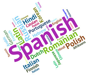 Image showing Spanish Language Represents Speech Spain And Foreign