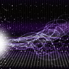 Image showing Sun Space Background Shows Transmitting Solar Energy\r