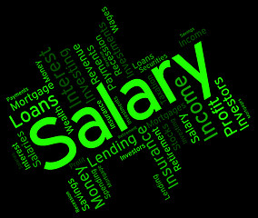 Image showing Salary Word Shows Pay Salaries And Employees