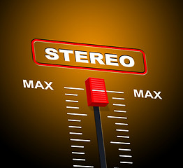 Image showing Stereo Music Shows Sound Track And Audio