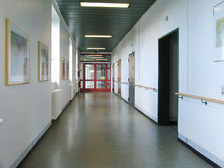 Image showing Empty hospital corridor