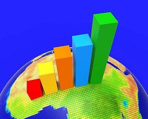 Image showing Africa Graph Indicates Financial Report And Analysis