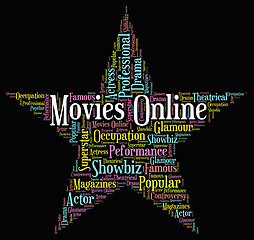 Image showing Movies Online Shows World Wide Web And Film