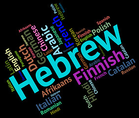 Image showing Hebrew Language Indicates Words Word And Lingo