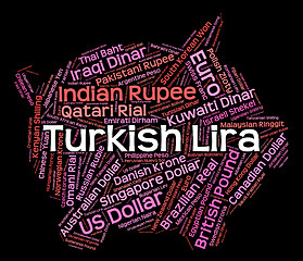 Image showing Turkish Lira Indicates Forex Trading And Broker
