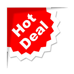 Image showing Hot Deal Represents Best Price And Business