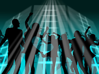 Image showing Disco Dancing Indicates Dancer Dance And Discotheque