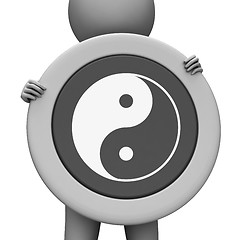 Image showing Yin Yang Means Ying Tao And Display