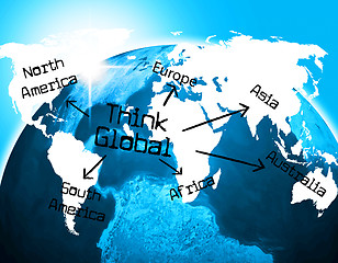 Image showing Think Global Means About Considering And Reflection