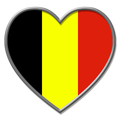 Image showing Heart Belgium Indicates Valentine Day And Belgian
