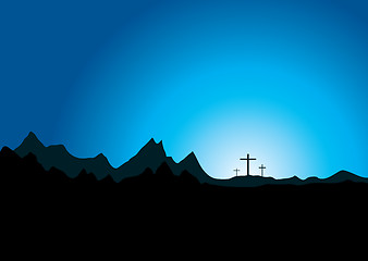 Image showing easter three cross