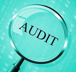 Image showing Audit Magnifier Shows Searching Auditing And Magnification