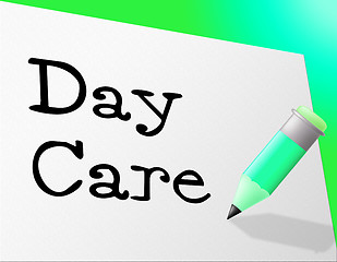 Image showing Day Care Represents Childrens Club And Children\'s