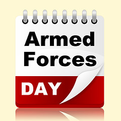 Image showing Armed Forces Day Represents Usa Calendar And Event