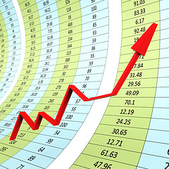 Image showing Progress Graph Indicates Raise Graphs And Infochart