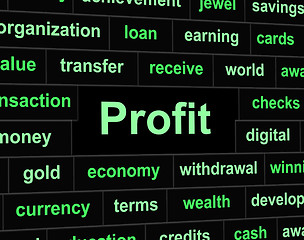 Image showing Revenue Profit Shows Profits Lucrative And Earning