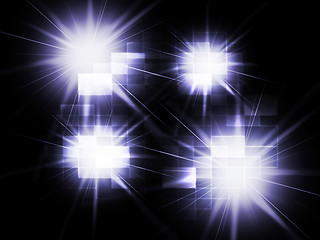 Image showing Blurred Light Spots Background Means Twinkling Reflections Or Sp