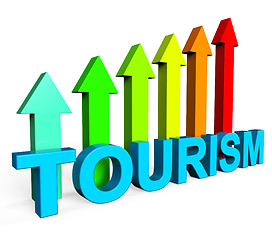 Image showing Tourism Increasing Represents Financial Report And Analysis