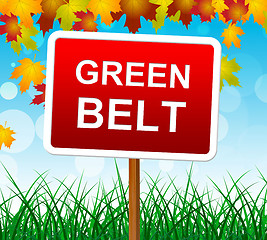 Image showing Green Belt Means Picturesque Country And Scene