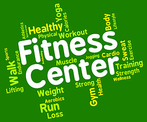 Image showing Fitness Center Represents Working Out And Exercising