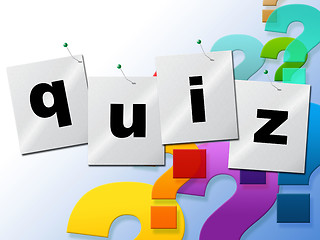 Image showing Quiz Questions Means Frequently Puzzle And Quizzes