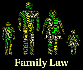 Image showing Family Law Represents Blood Relation And Attorney