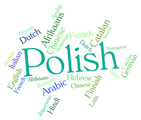 Image showing Polish Language Represents Lingo Word And Translate