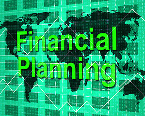 Image showing Financial Planning Shows Figures Accounting And Objective