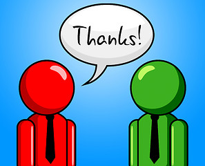 Image showing Thanks Conversation Represents Chit Chat And Chinwag