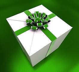 Image showing Birthday Giftbox Indicates Giving Congratulation And Party