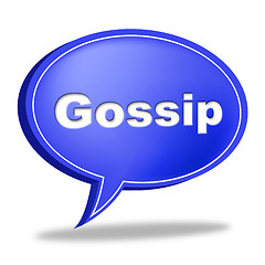 Image showing Gossip Speech Bubble Represents Chat Room And Chatter