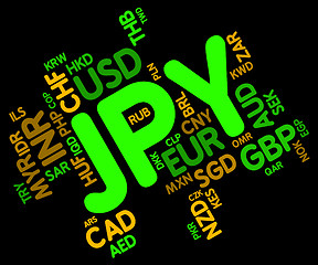 Image showing Jpy Currency Shows Japanese Yen And Broker