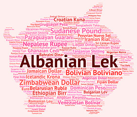 Image showing Albanian Lek Means Exchange Rate And Broker