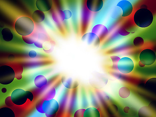 Image showing Brilliant Dots Background Shows Round Shapes And Light\r