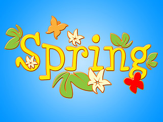 Image showing Spring Flowers Shows Flora Warmth And Bloom