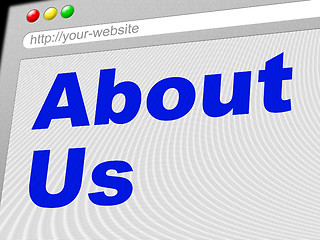 Image showing About Us Indicates World Wide Web And About-Us