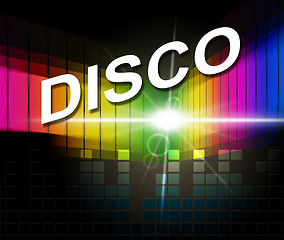 Image showing Disco Music Represents Sound Track And Acoustic