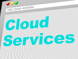 Image showing Cloud Computing Represents Computer Network And Assistance