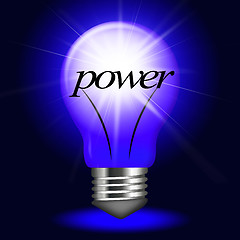 Image showing Electrical Power Represents Light Bulb And Bright