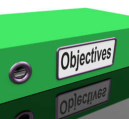 Image showing File Objectives Means Goals Mission And Plan