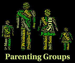 Image showing Parenting Groups Indicates Mother And Baby And Association