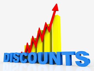 Image showing Big Discount Indicates Cut Rate And Data