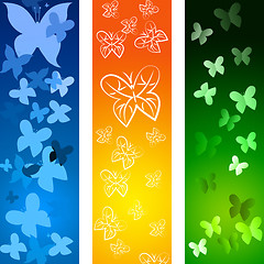 Image showing Butterflies Copyspace Indicates Blank Flying And Backdrop