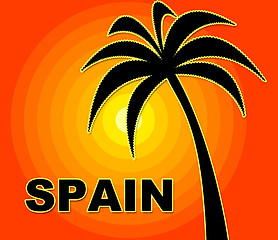 Image showing Spanish Holiday Indicates Go On Leave And Summer