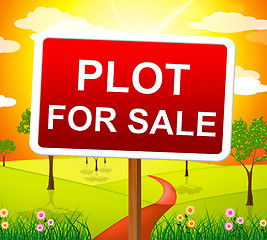 Image showing Plot For Sale Indicates Real Estate Agent And Acres