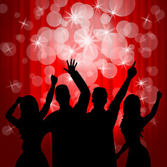 Image showing Dancing Disco Shows Parties Music And Dancer