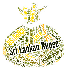 Image showing Sri Lankan Rupee Indicates Forex Trading And Coin