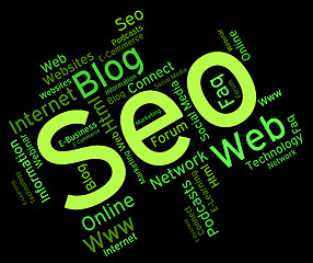 Image showing Seo Word Means Website Words And Engine